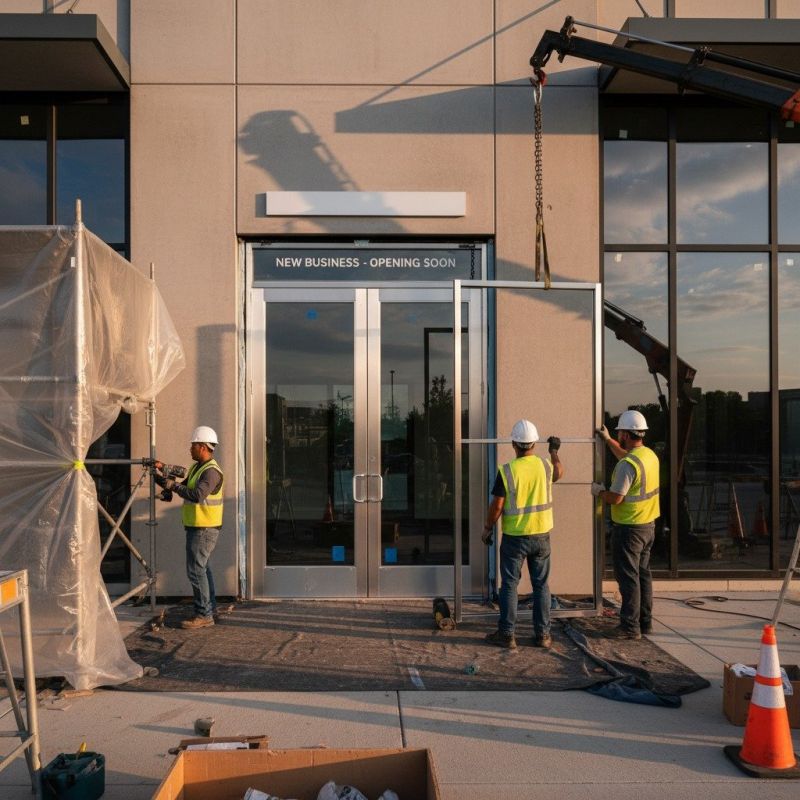 Local Storefront Doors Installation pros at work